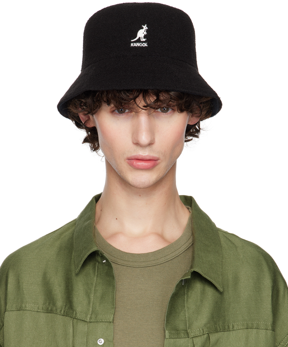 Black Kangol Edition Flip It Reversible Bucket Hat