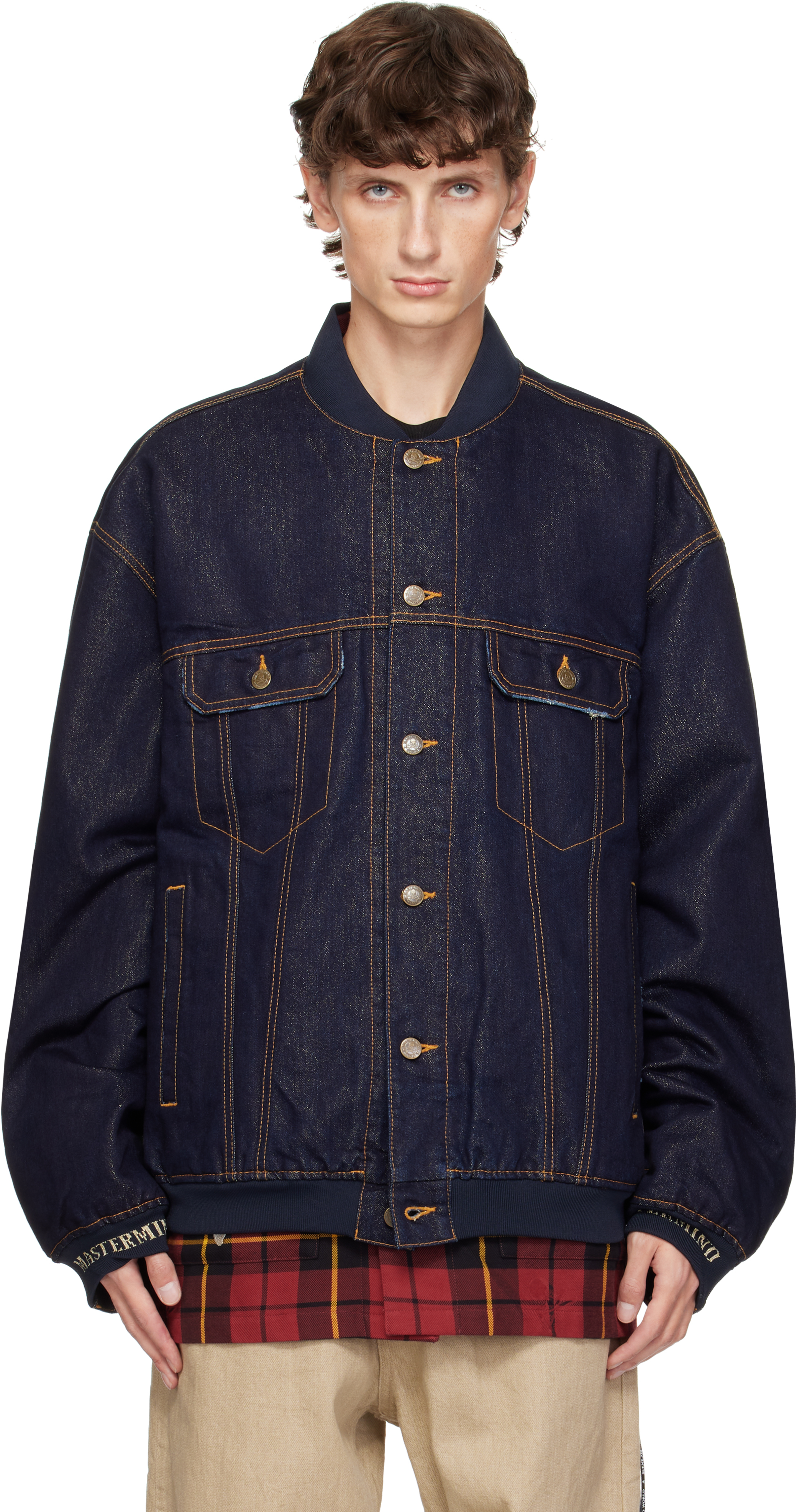 Indigo Patchwork Denim Jacket