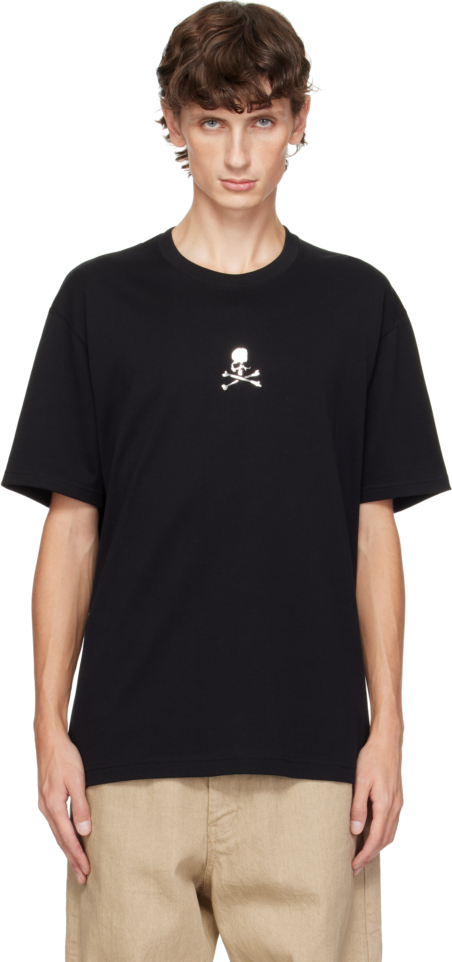 MASTERMIND JAPAN BLACK LOOPWHEEL T-SHIRT 