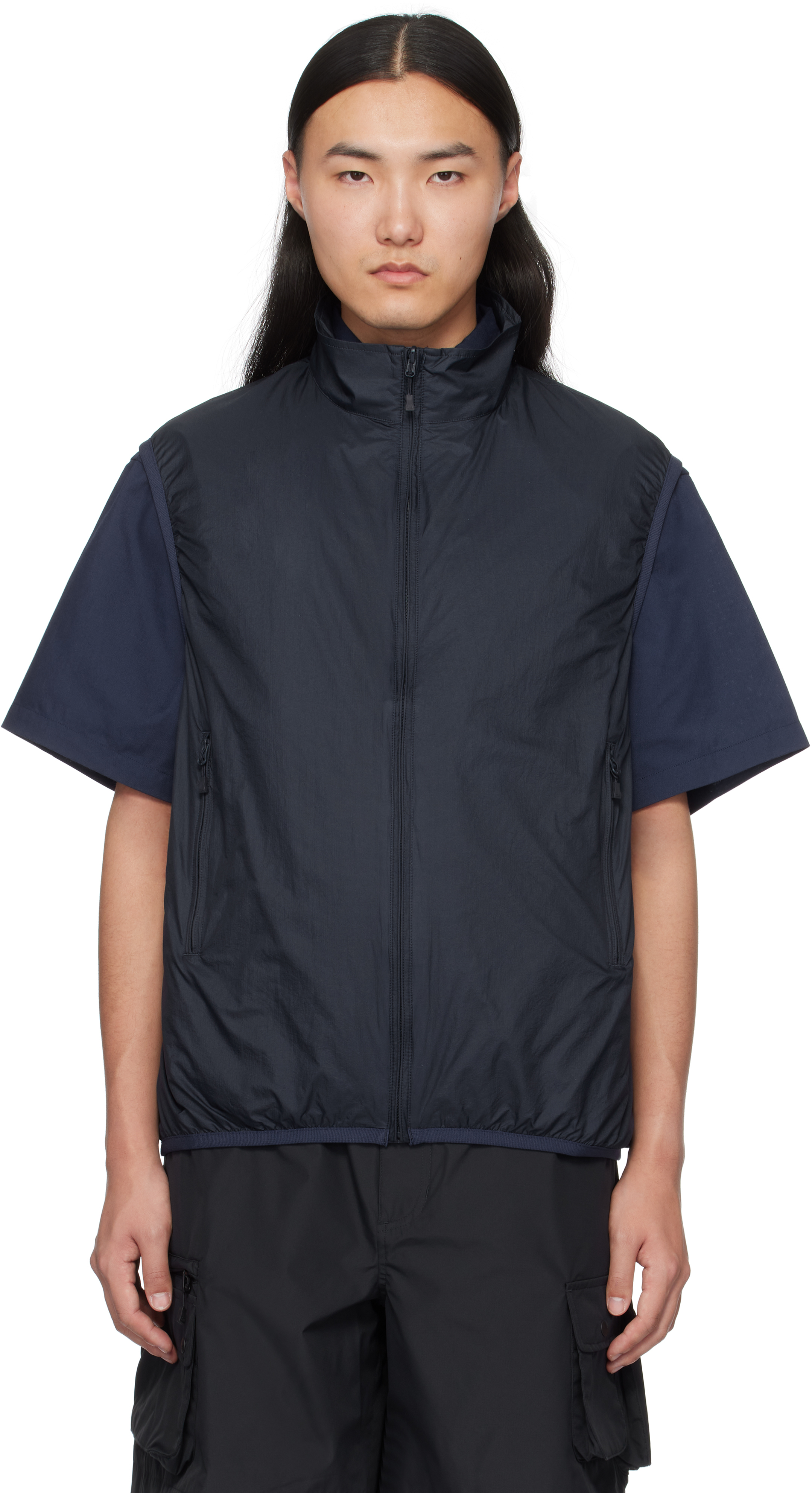 Navy Tech Reversible Wind Shield Vest