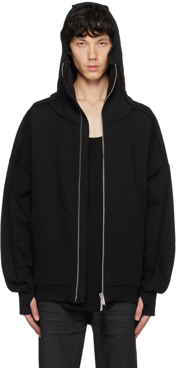 Shop Thom Krom Black M Sj 645 Hoodie