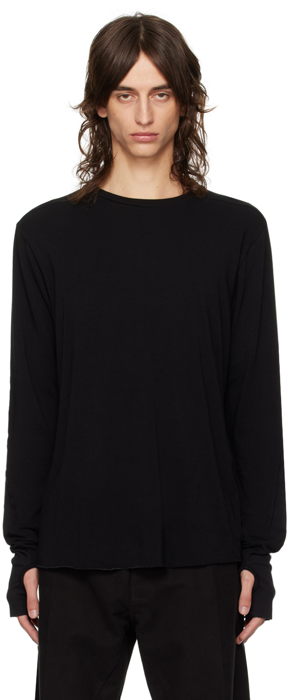 Shop Thom Krom Black M Ts 808 Long Sleeve T-shirt