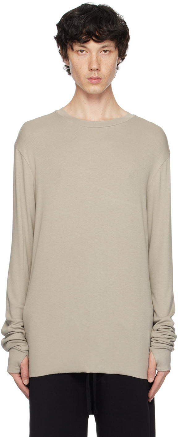 Shop Thom Krom Beige M Ts 814 T-shirt In Moonbeam