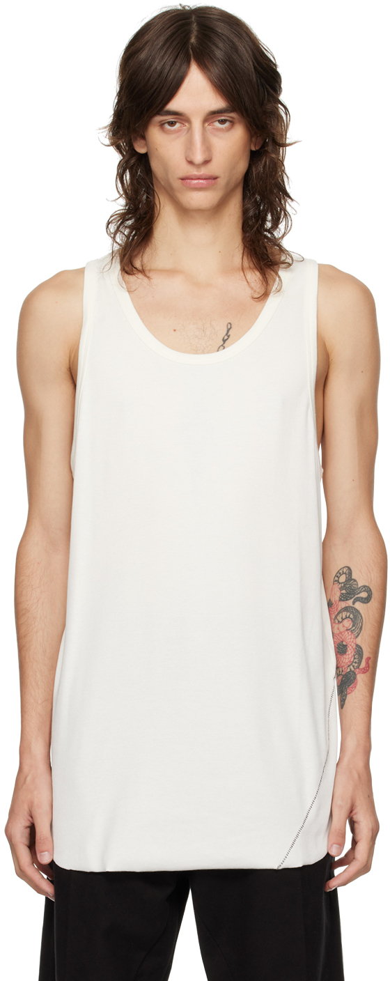 Shop Thom Krom Off-white M Ts 793 Tank Top In Cream