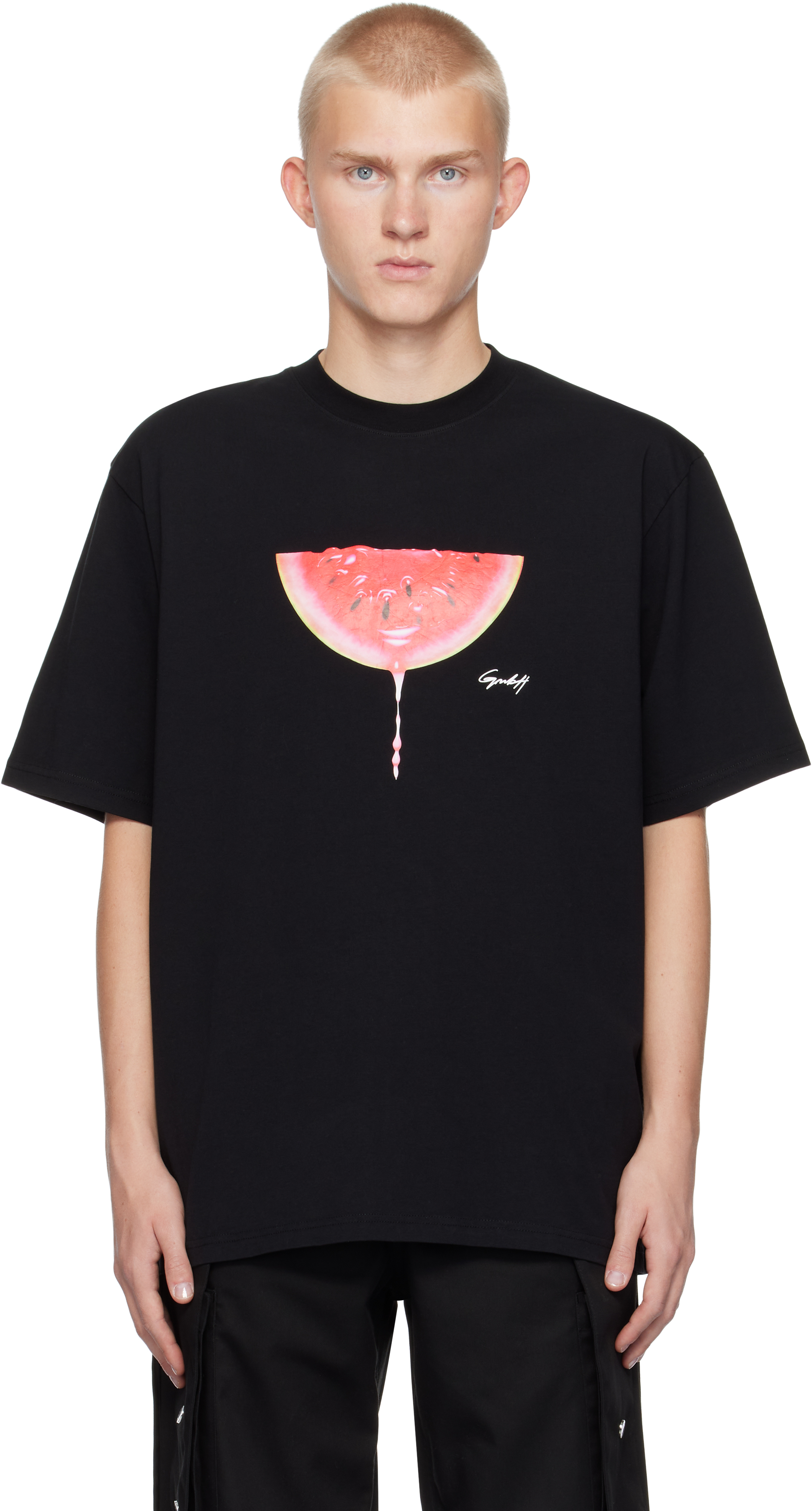 Shop Gmbh Black Watermelon T-shirt