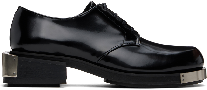 Shop Gmbh Black Nazim Derbys In Old Black Abrasivato