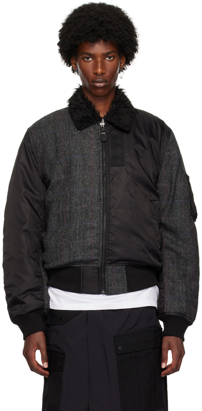 Black B15 Wool Flight Jacket