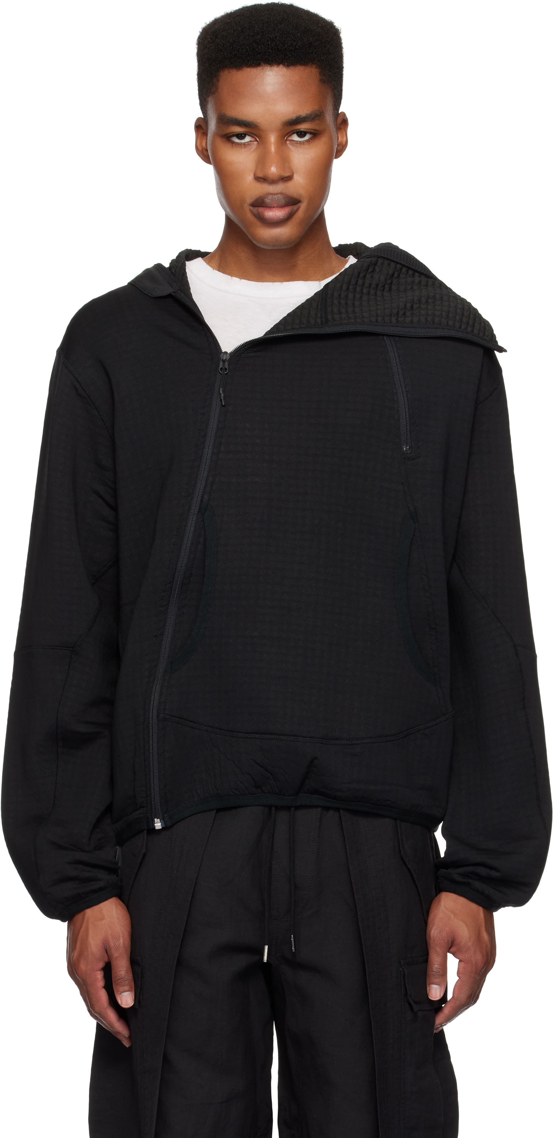 Black 5277 Polartec Air Shinobi Hooded Sweat Jacket