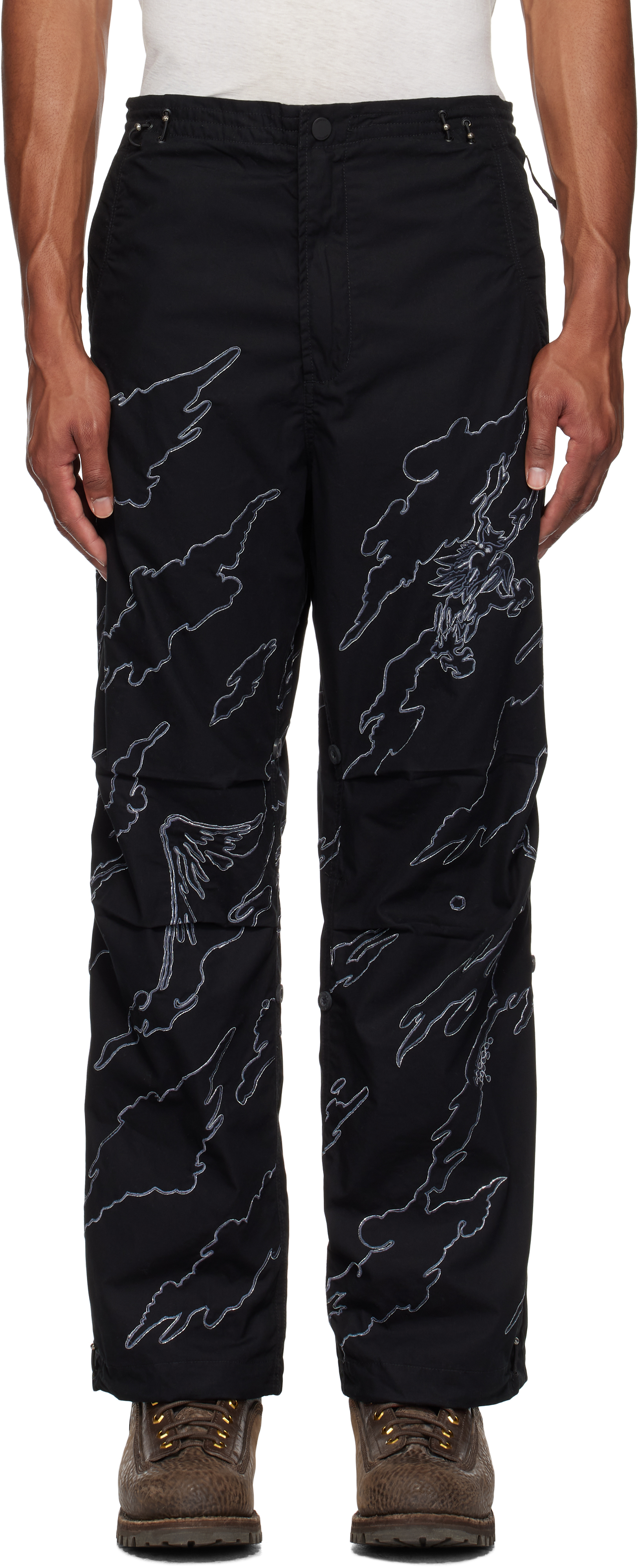 Black 5340 DPM: Bonsai Sparse Snopants Trousers by Maharishi