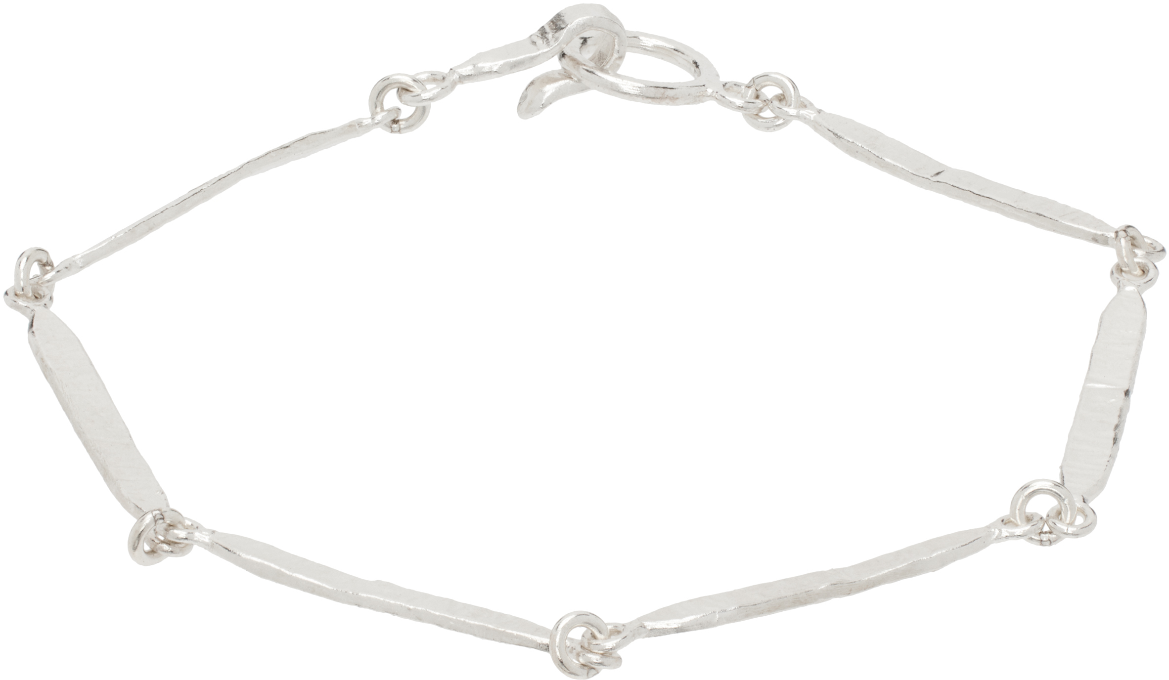 Silver Bar Chain Bracelet