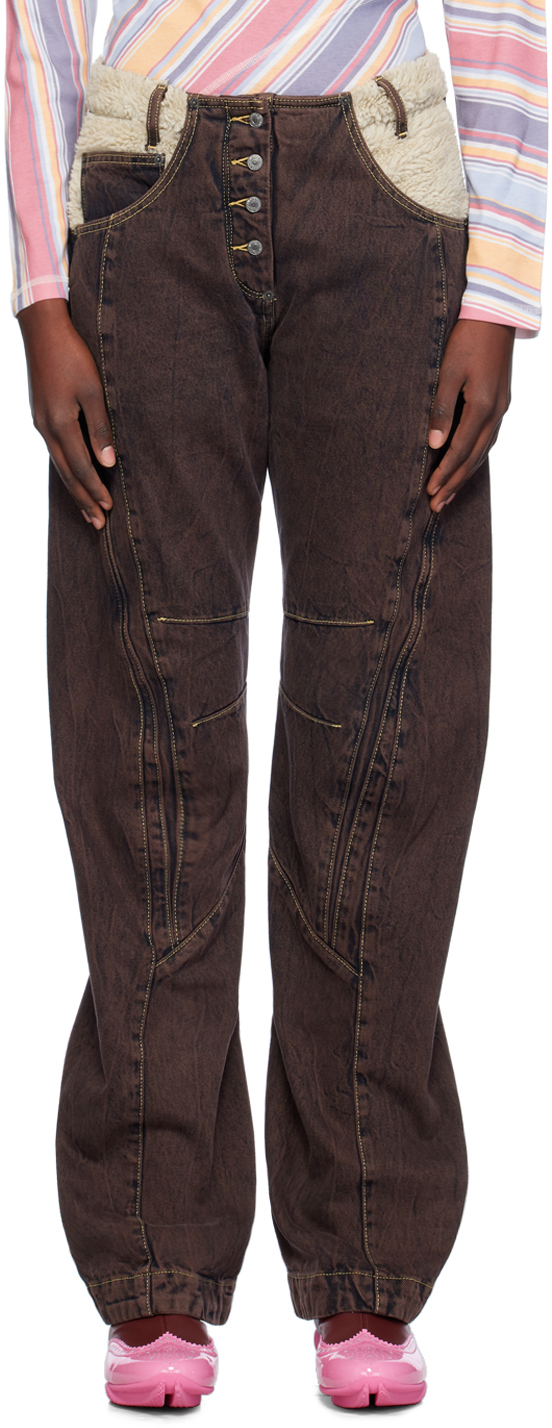 Brown Paneled Levi's Edition Jeans