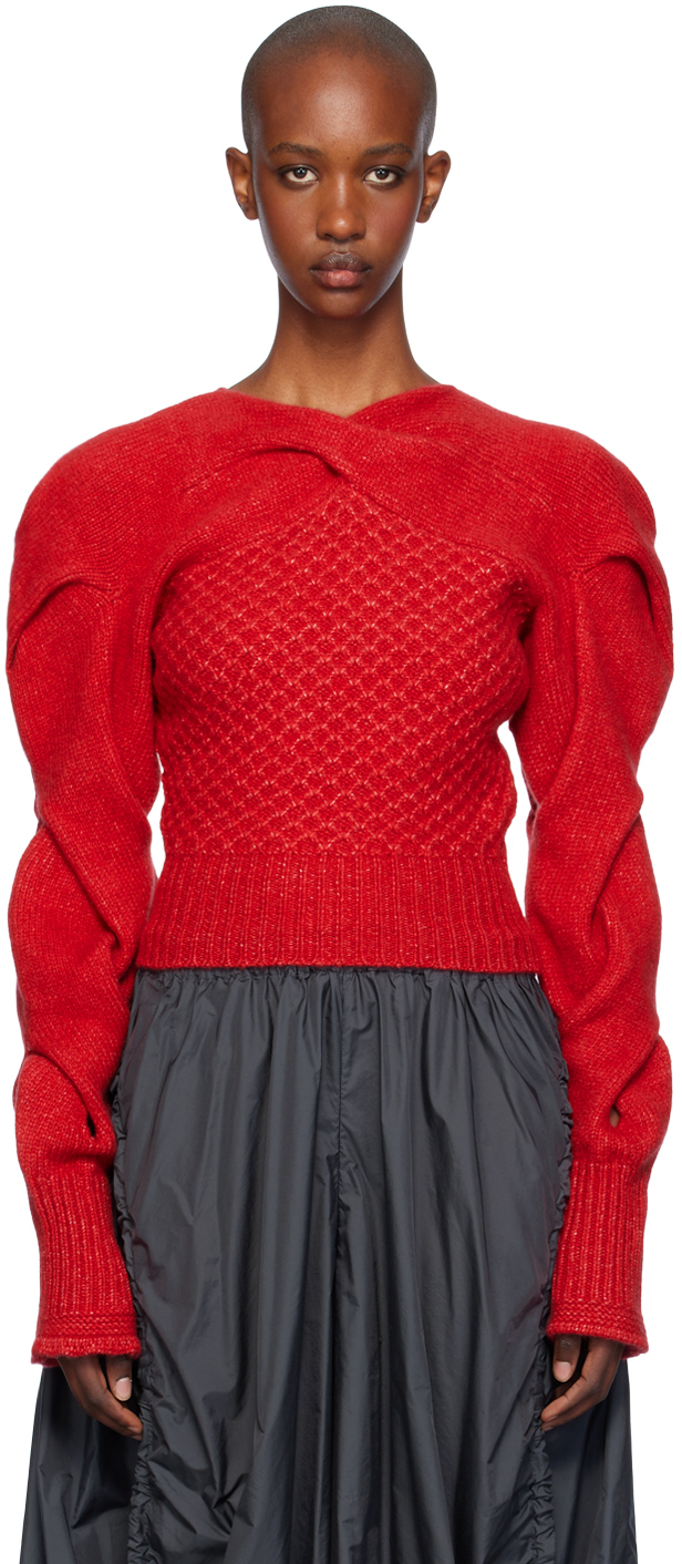 Red Dendra Sweater