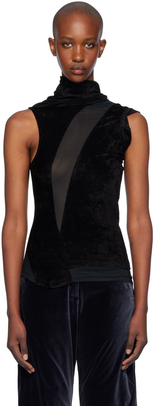 Black Pendle Paneled Tank Top