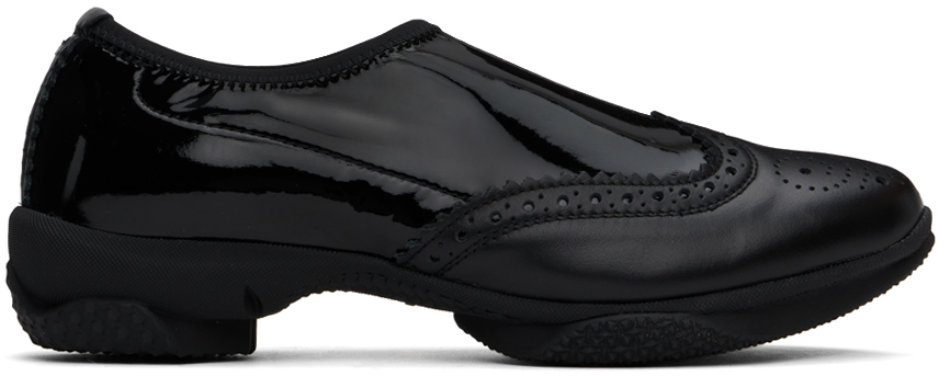 Black Sonia Slip-on Brogues