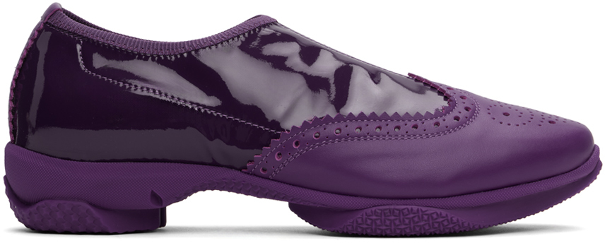 Purple Sonia Slip-on Brogues