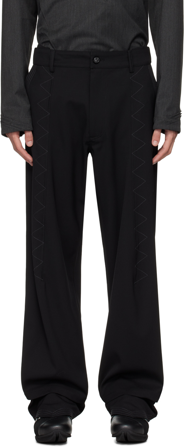 Black Jacklight Trousers