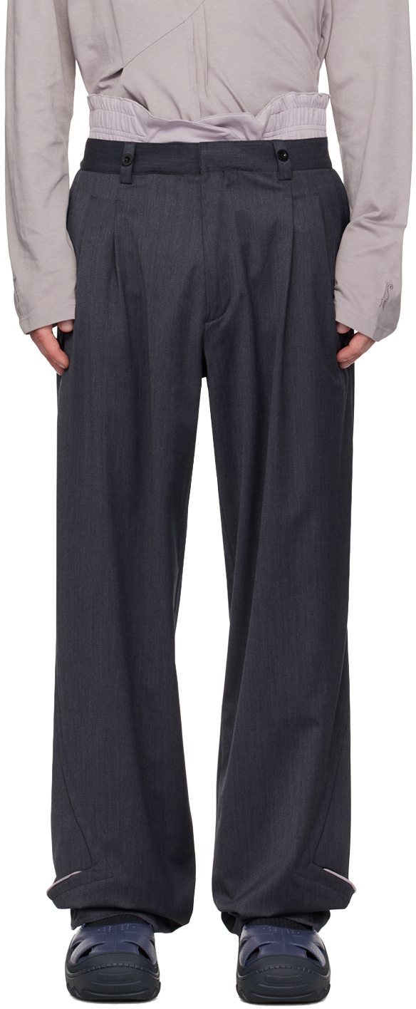 Navy Bendix Tailored Trousers