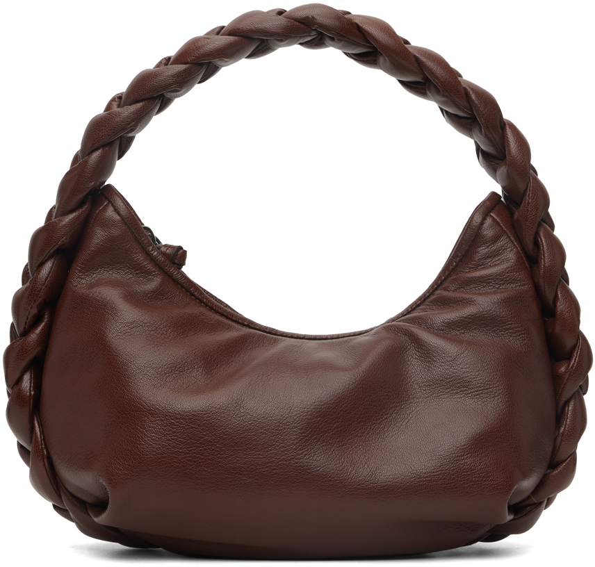 Shop Hereu ブラウン Espiga Shiny バッグ In Chestnut