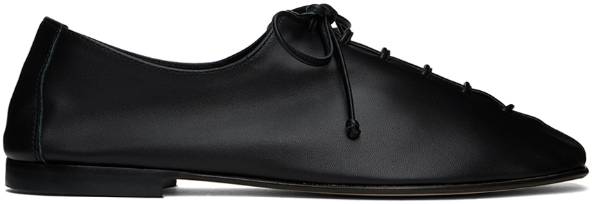 Shop Hereu Black Plegada Oxfords