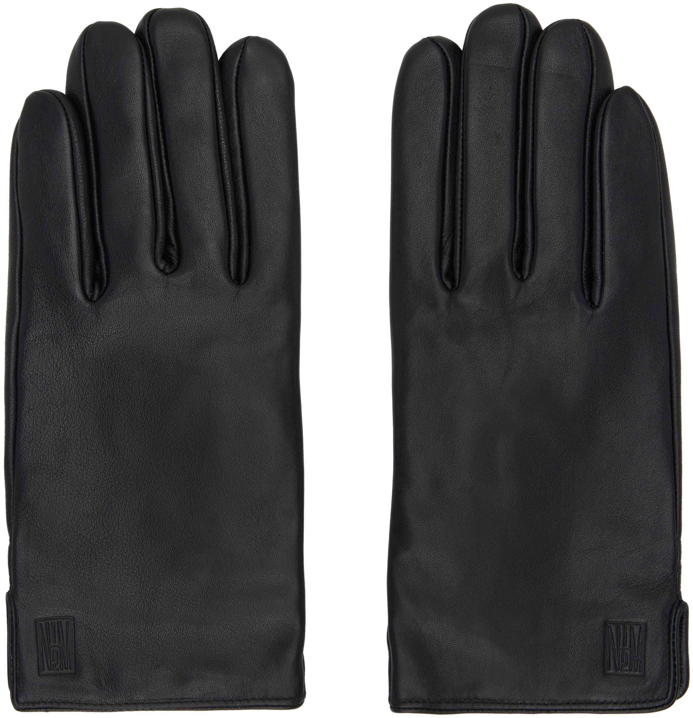 N. Hoolywood Black Leather Gloves