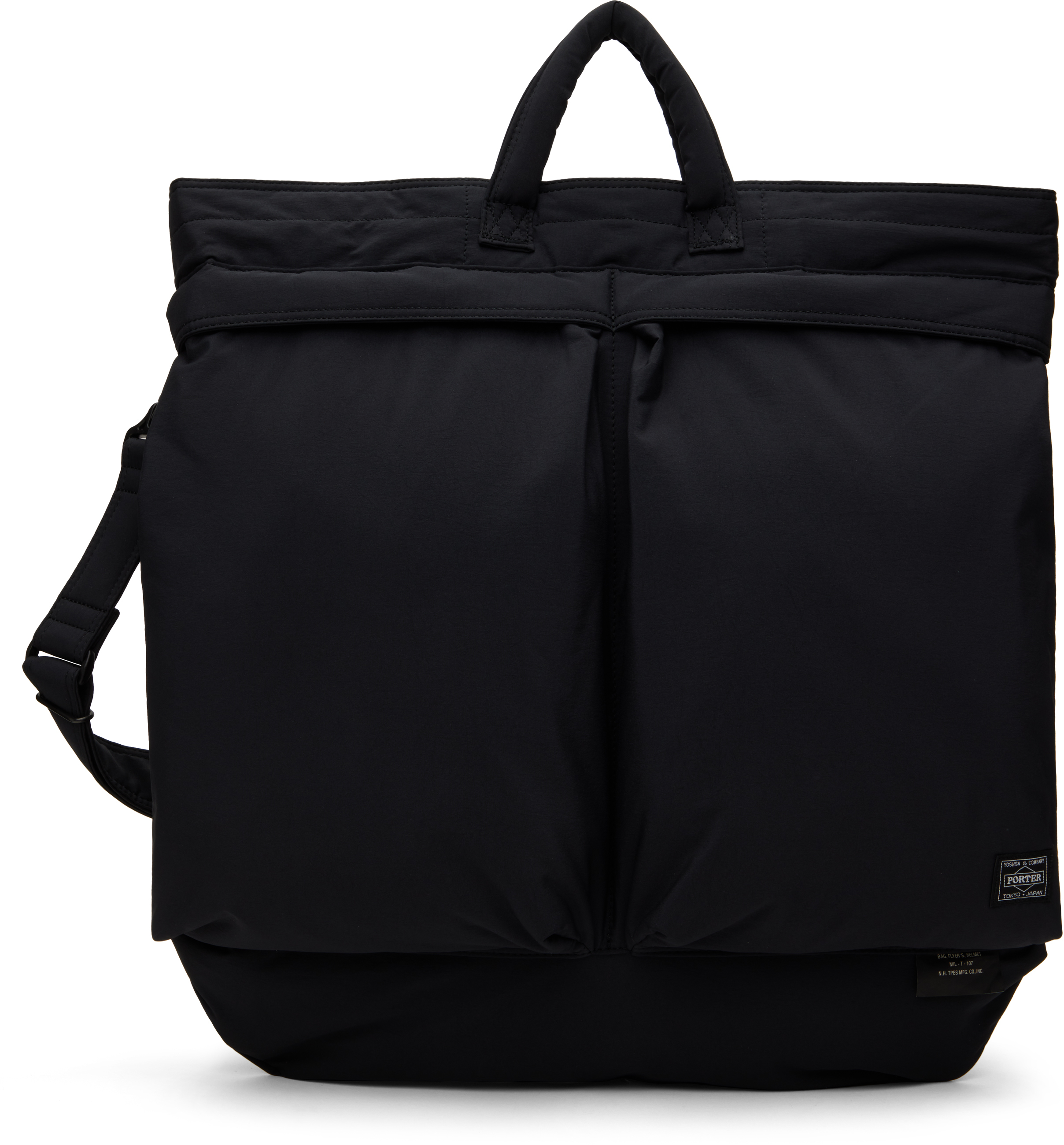 N. Hoolywood Black PORTER Edition Helmet Bag