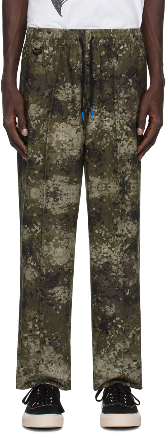 DEVÁ STATES Green Camo Printed Easy Lounge Pants