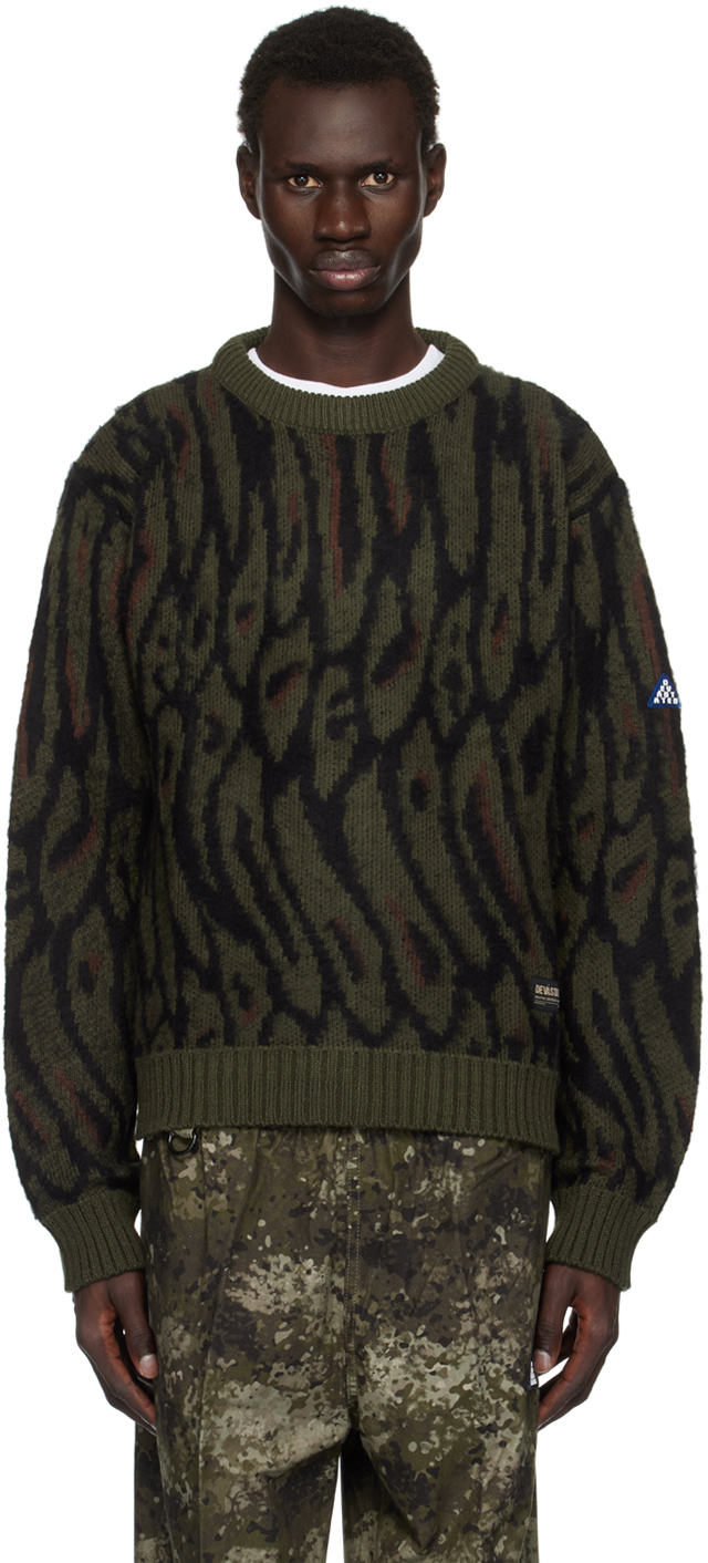 DEVÁ STATES Green Brushed Knit Pantera Sweater