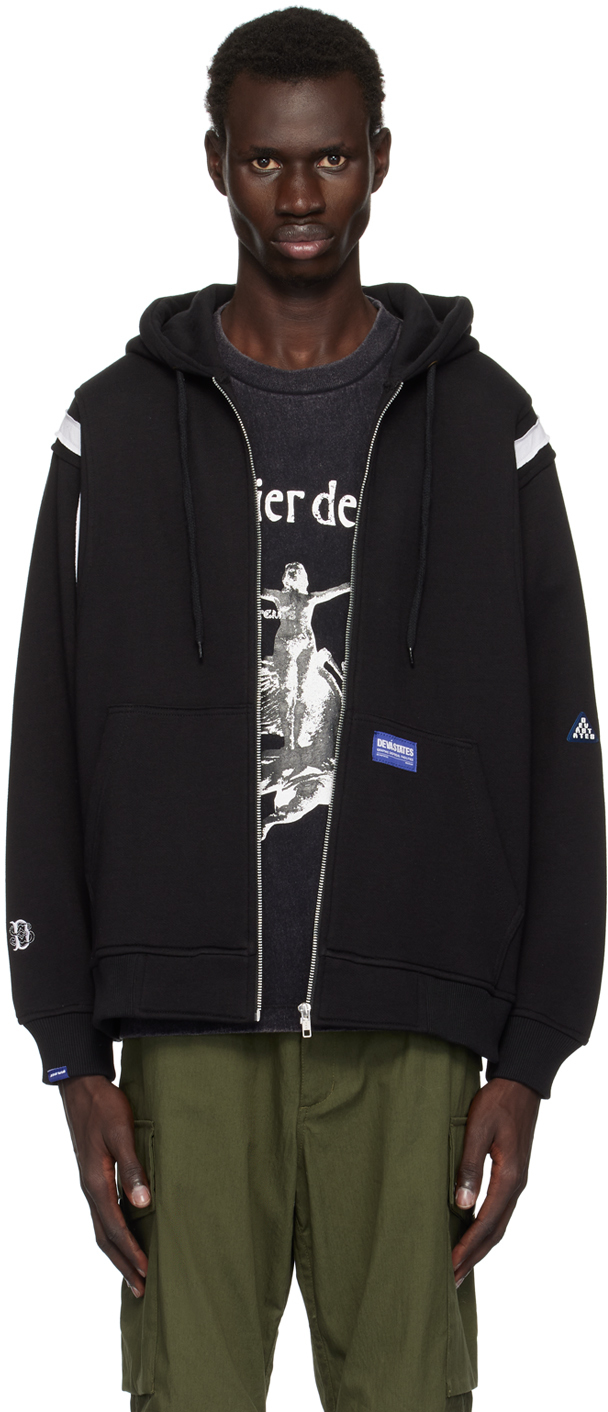 DEVÁ STATES Black Epaulette Hoodie