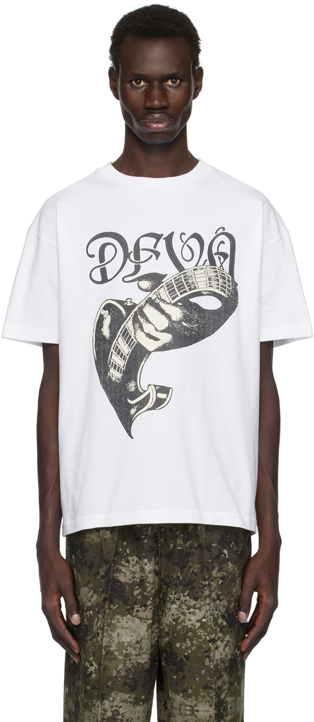 Shop Deva States White Rhapsody Gfx T-shirt