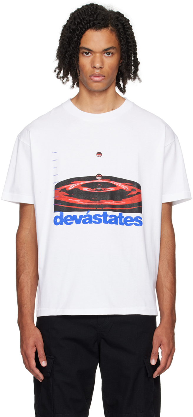 DEVÁ STATES White Ripple T-Shirt