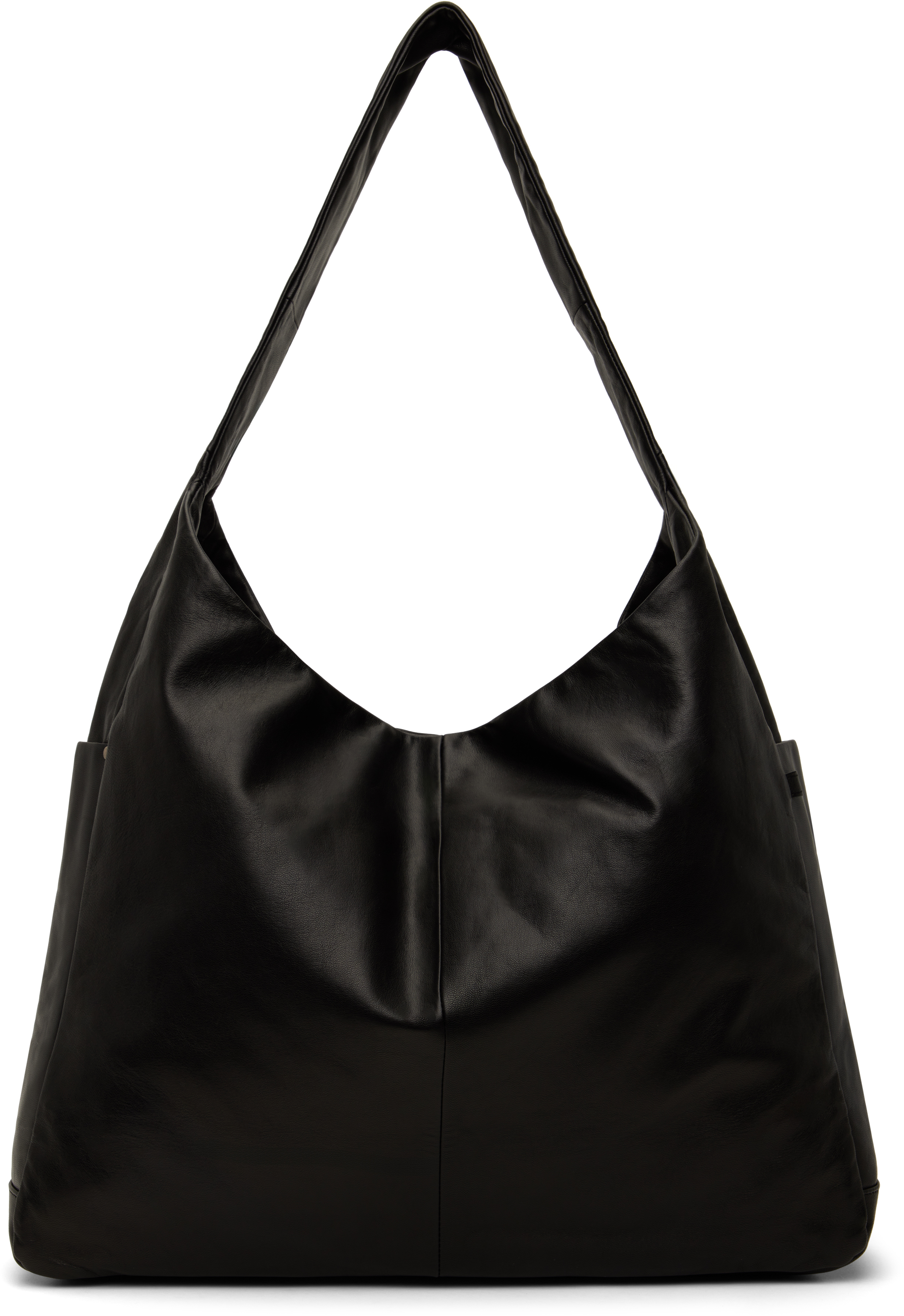 Stein Black Leather Shoulder Bag