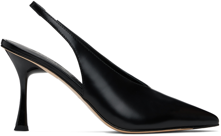 Black Razor Slingback 90 Heels