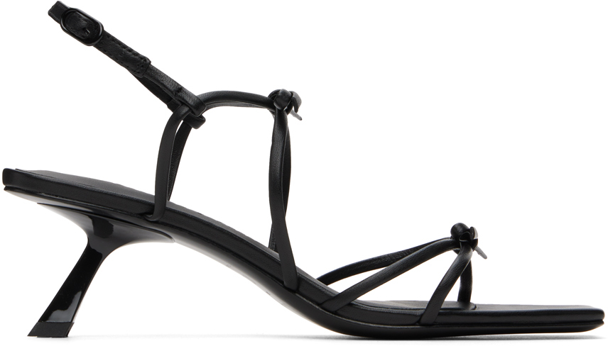 【関税込み】Studio Amelia ブラック Lasso 50 ヒールサンダル STUDIO AMELIA Lasso 50 Heeled Sandals in Black | Lyst