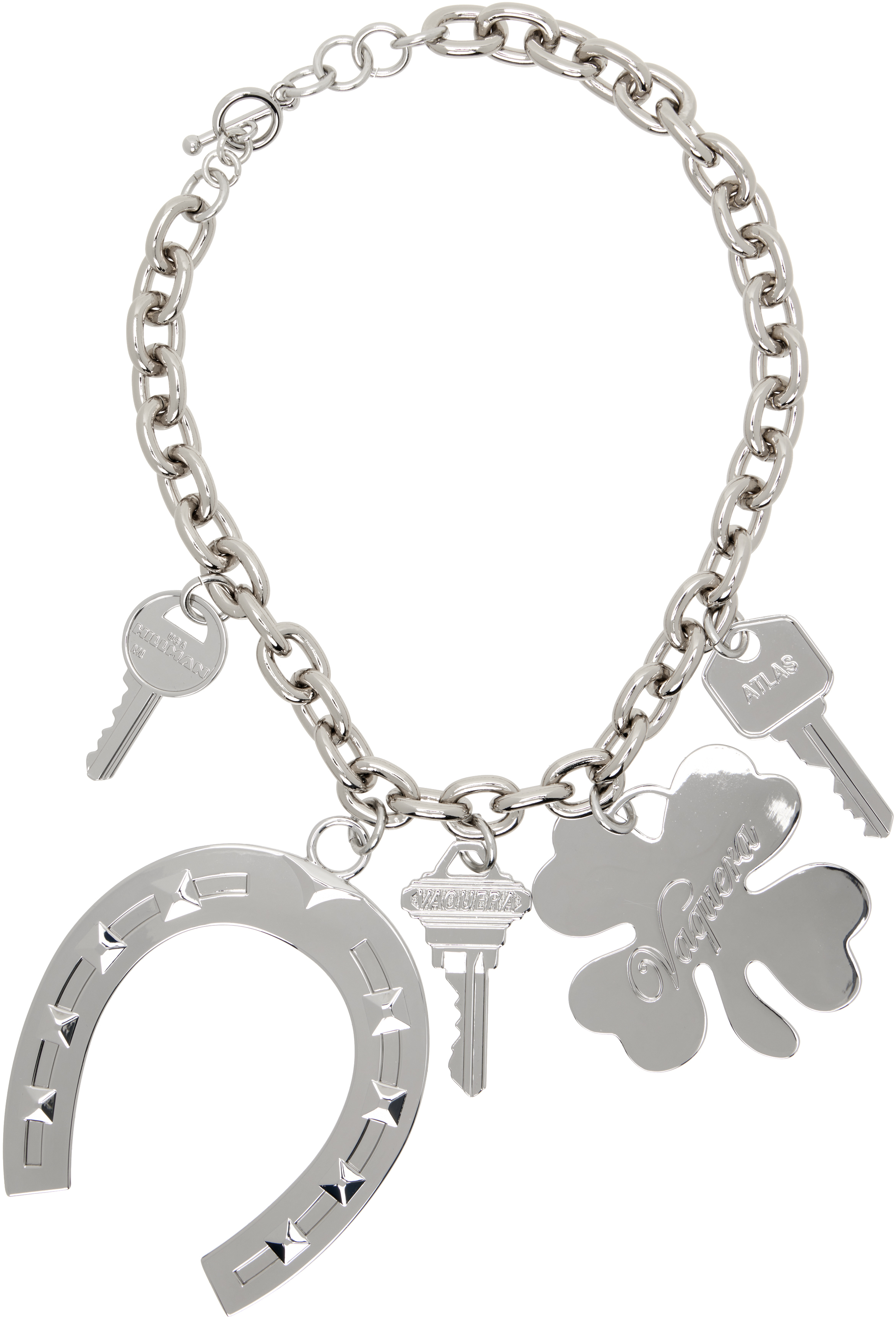 Silver Lucky Charms Necklace