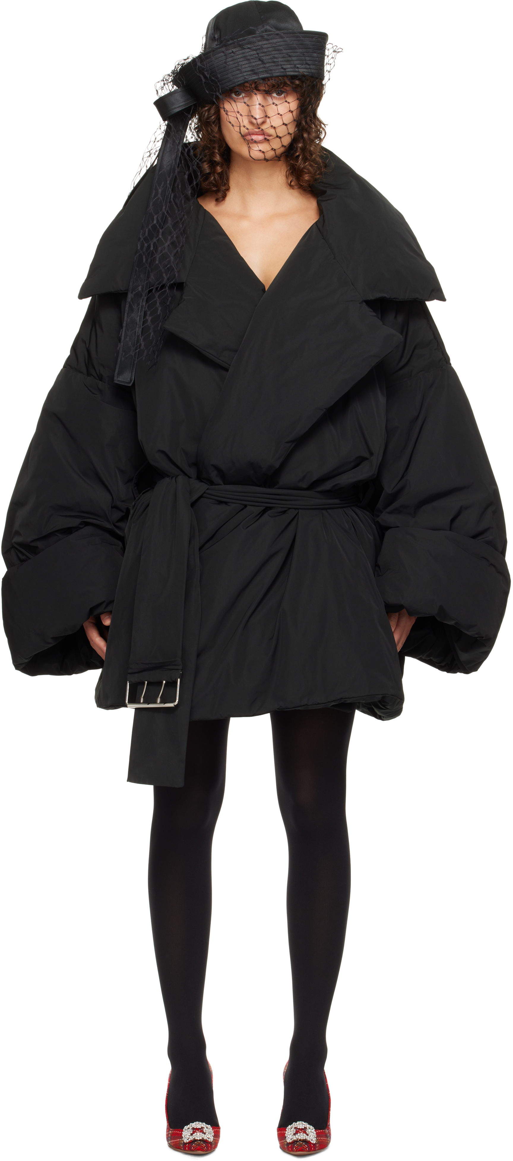 Vaquera Black Duvet Coat