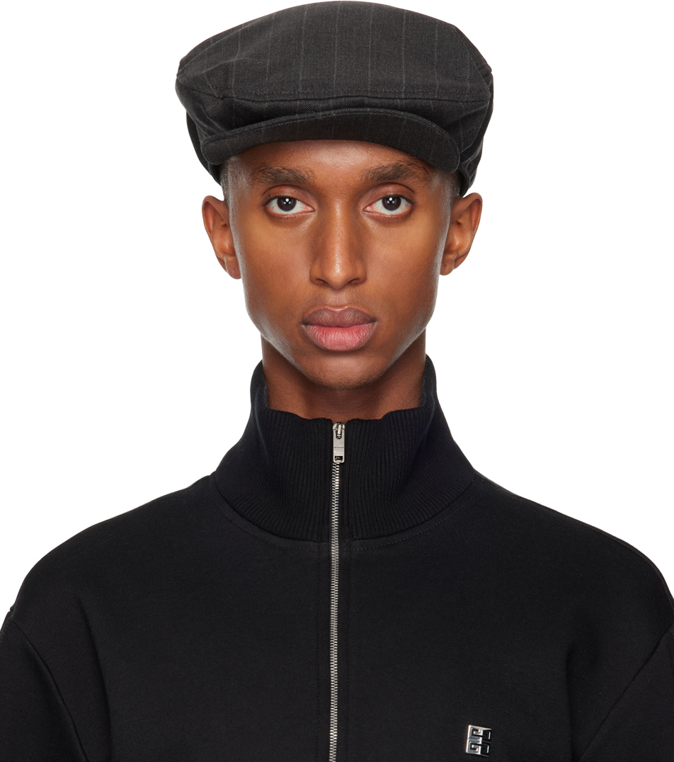 Gray Newsboy Suiting Cap