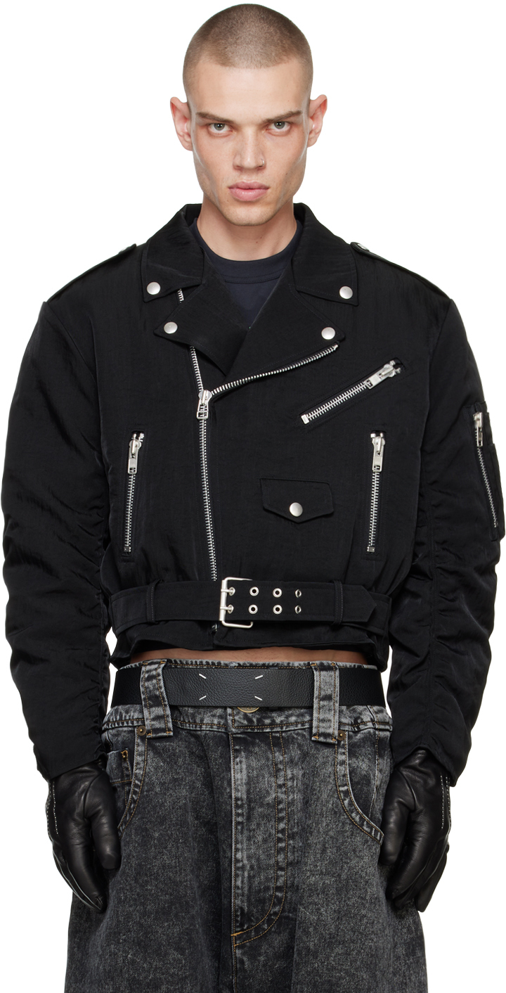 VAQUERA: Black Moto Jacket | SSENSE