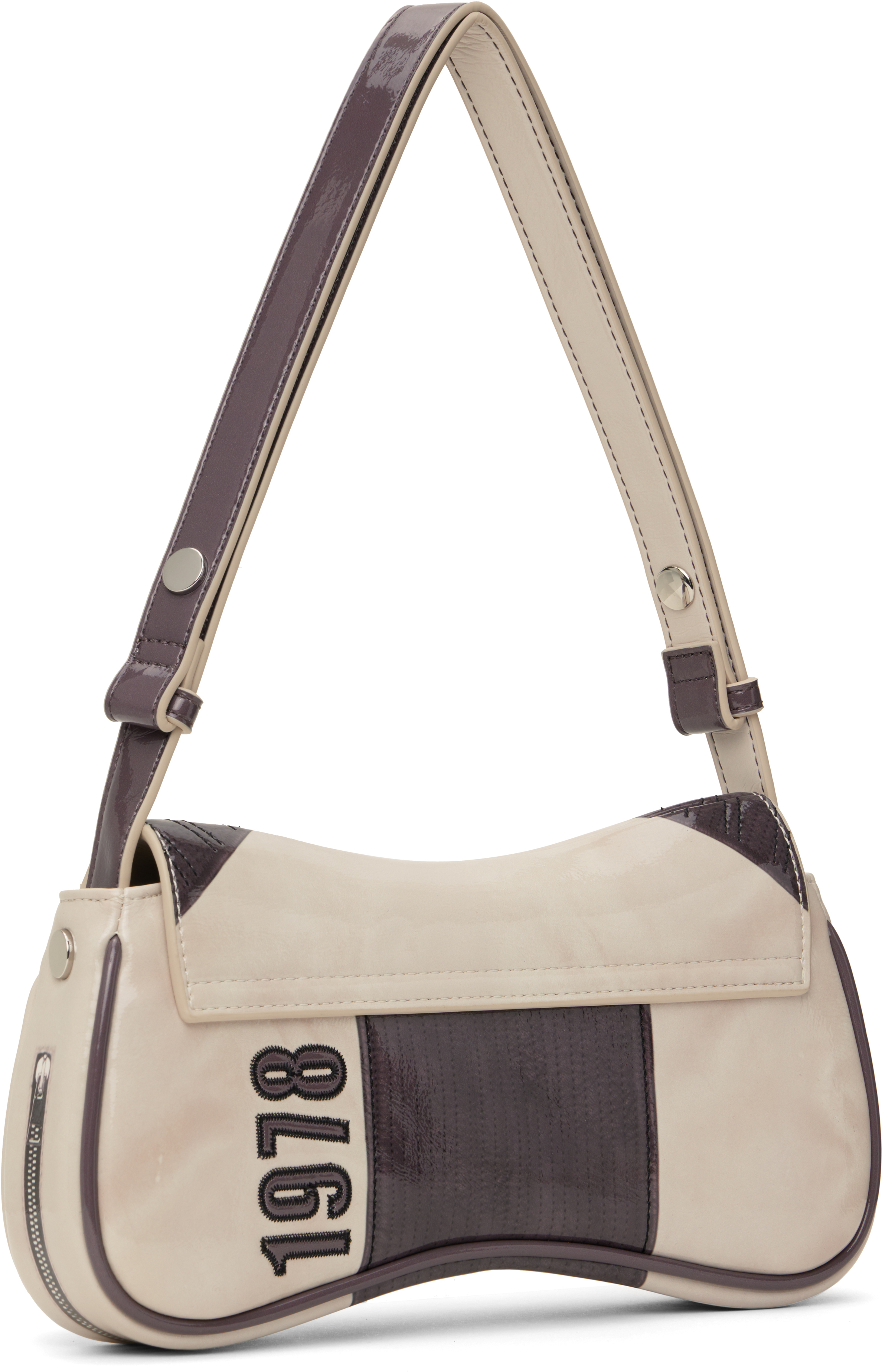 Diesel Womens Play Faux-leather Shoulder Bag Light Gray In Ha590