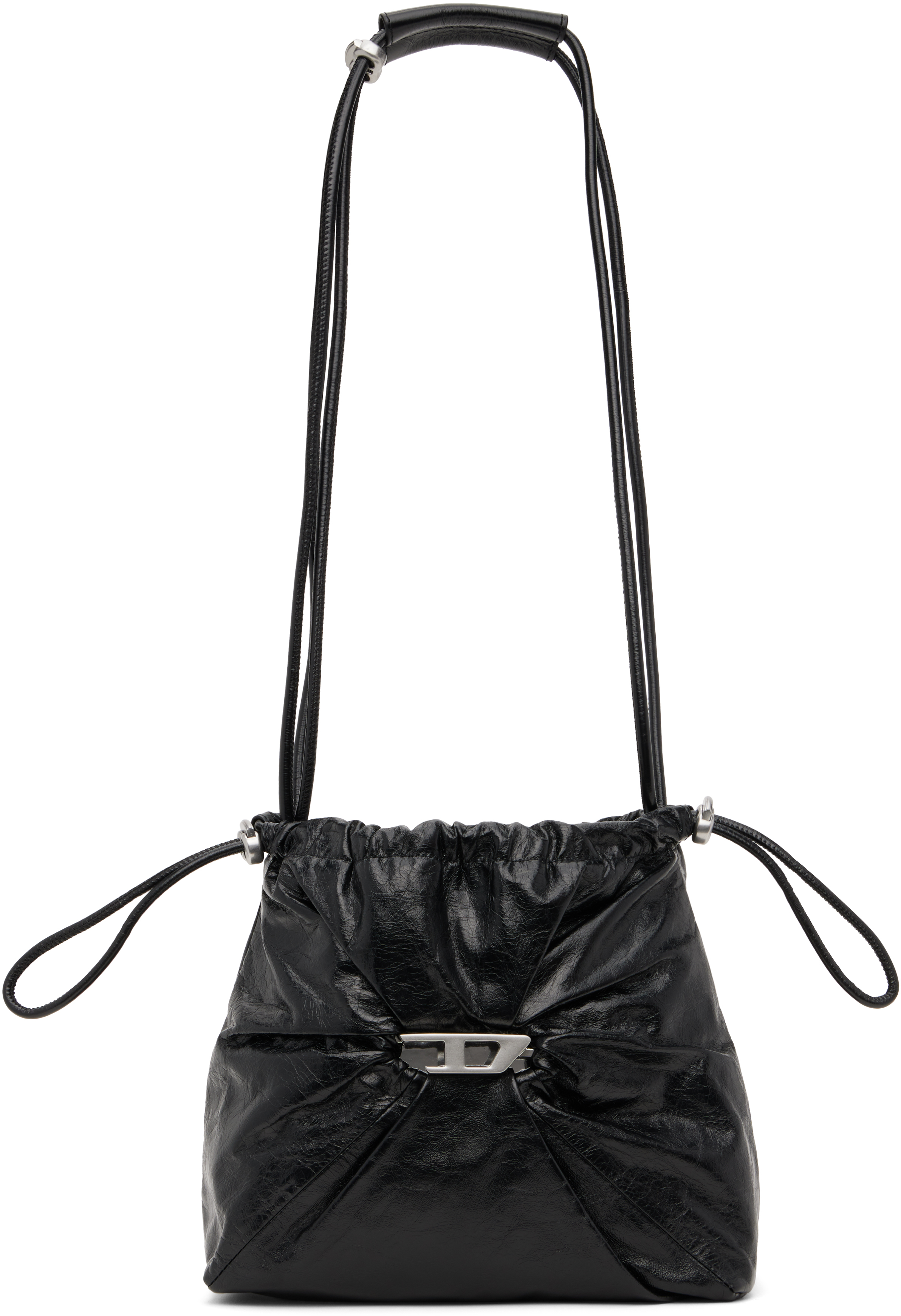 Black Scrunch-D Bucket Bag