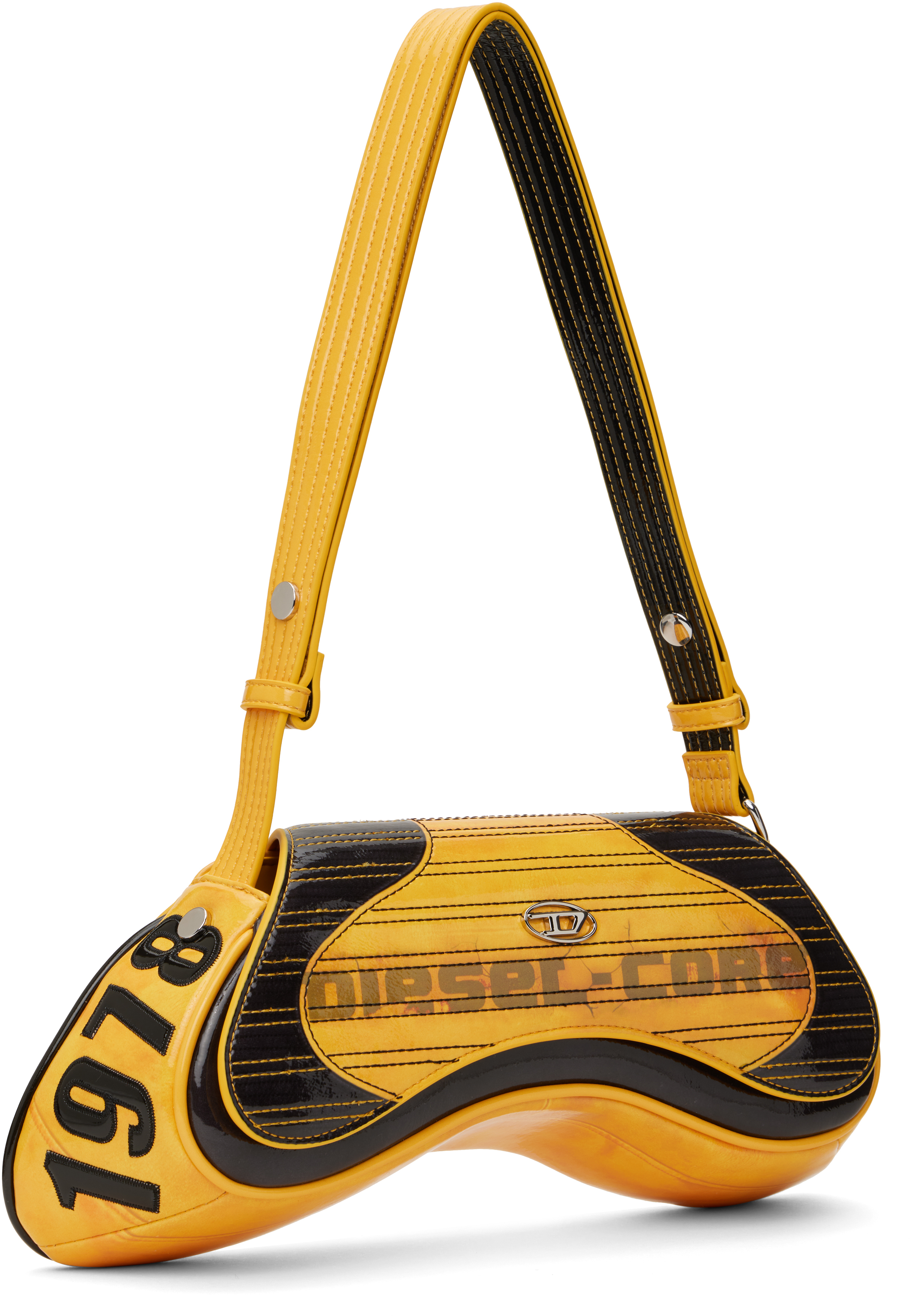 Diesel Yellow Play Crossbody Bag In Ha584