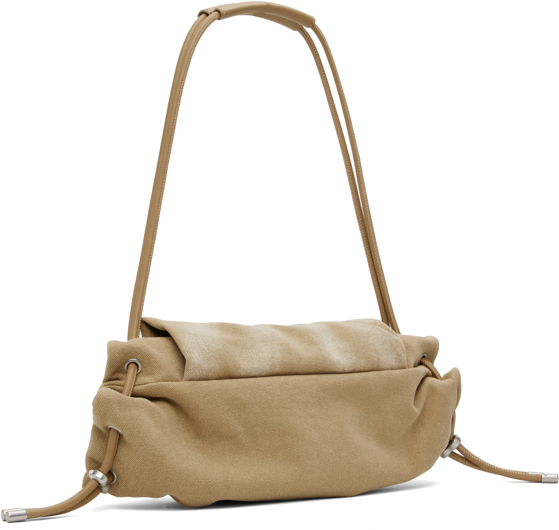 Diesel Beige Scrunch-d Shoulder S Bag In T2065