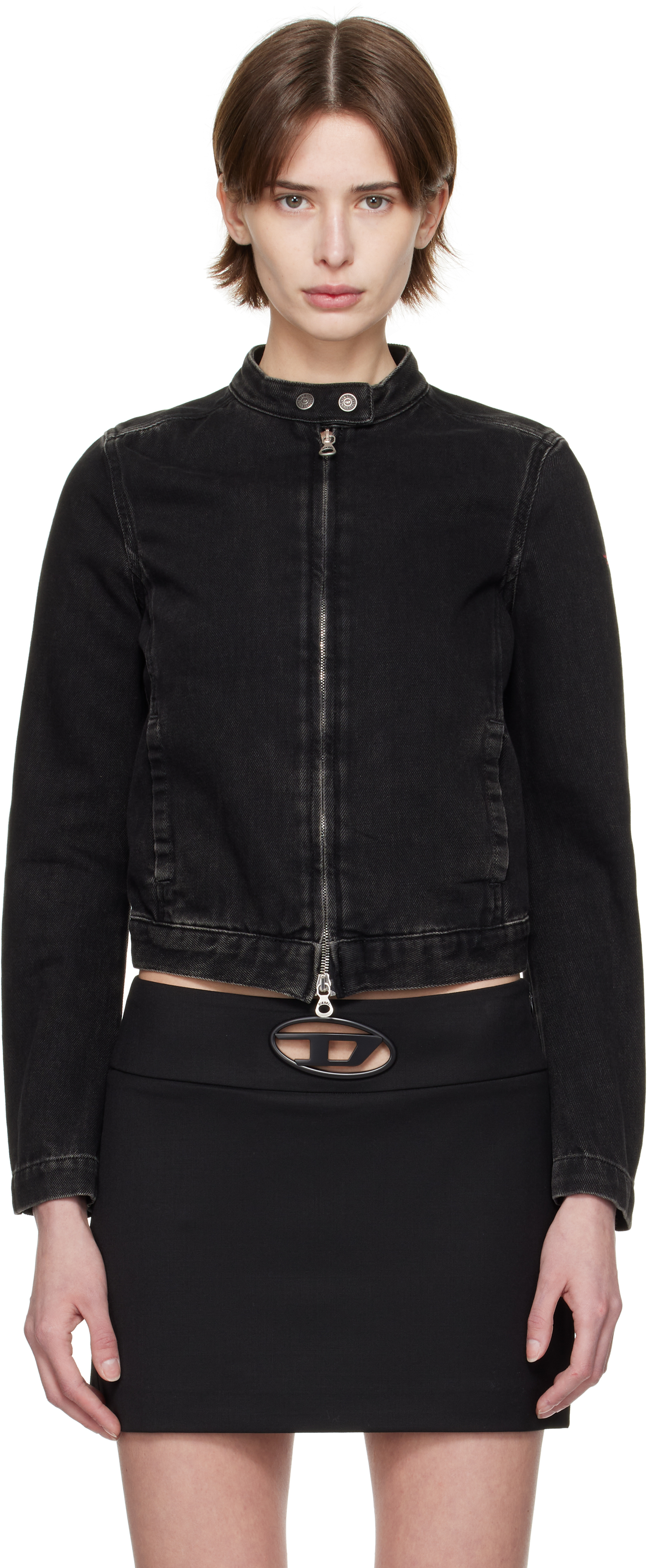 Black De-Morning Denim Jacket