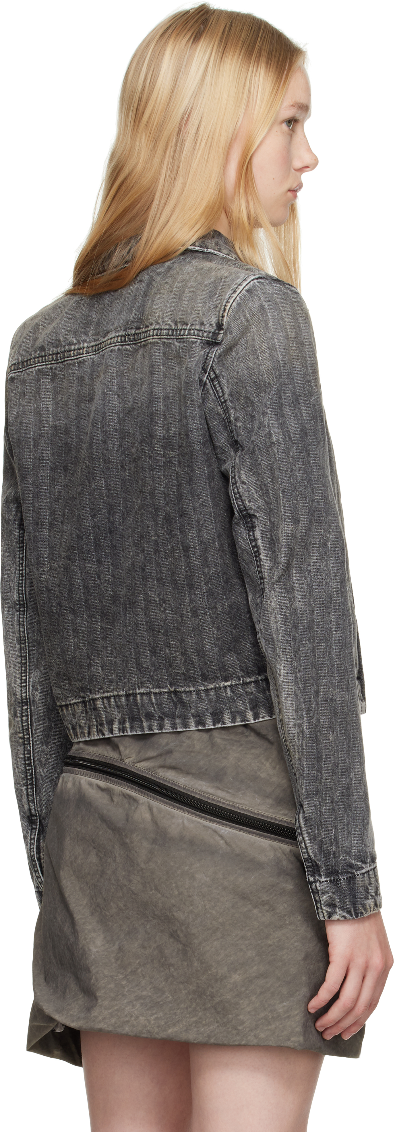 Diesel Jacket In Herringbone Denim In 02