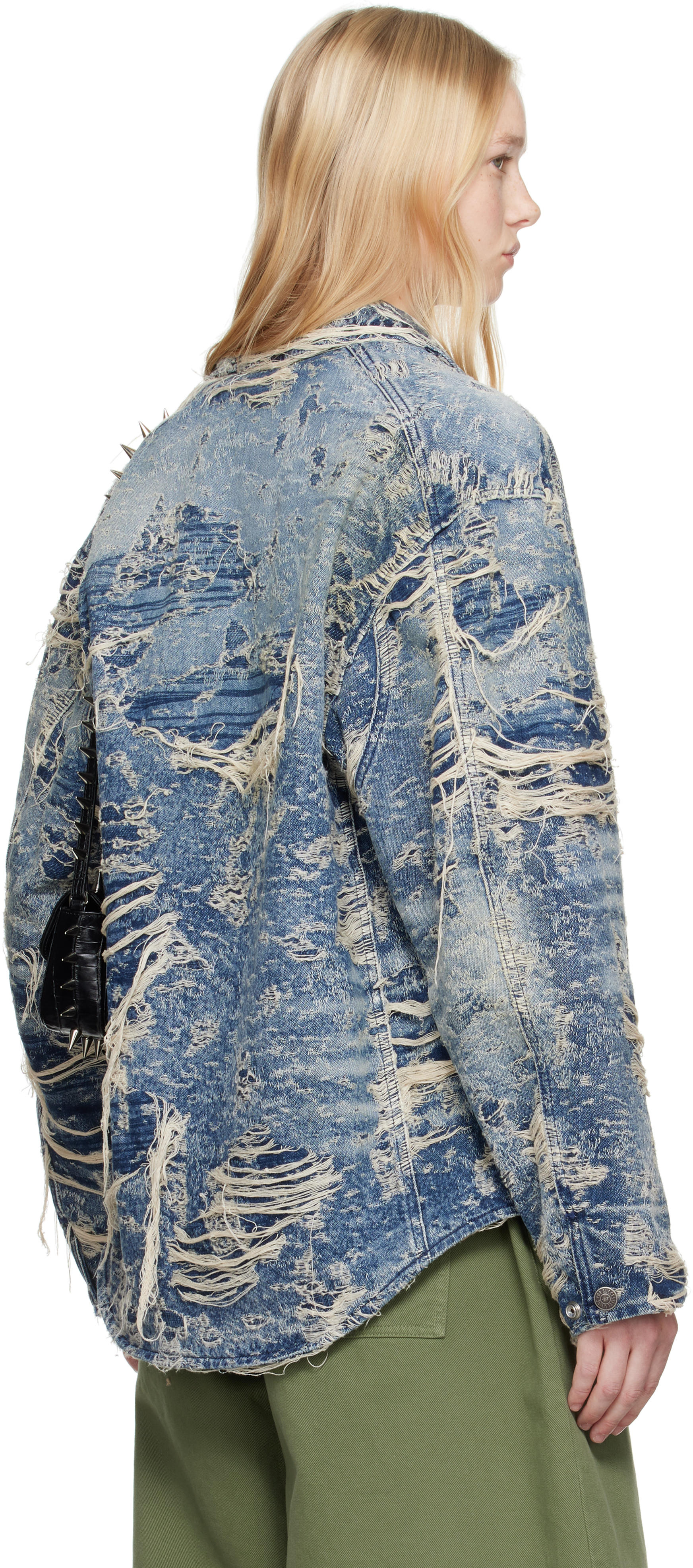 Diesel Blue D-ivar-fsg1 Denim Jacket In 01