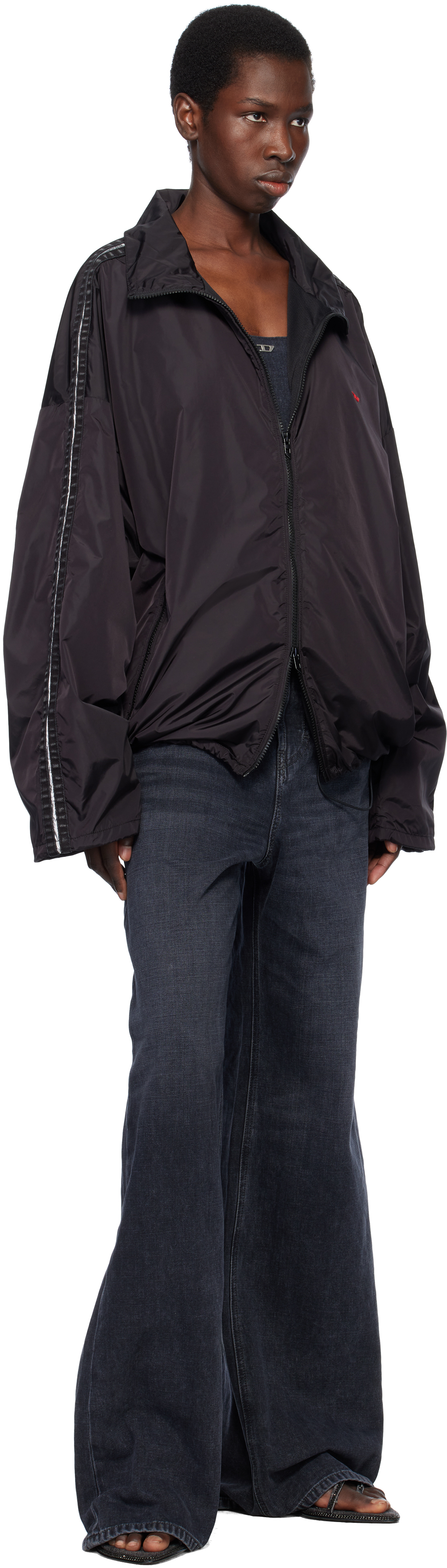Diesel Black J-caron Track Jacket In 9xx