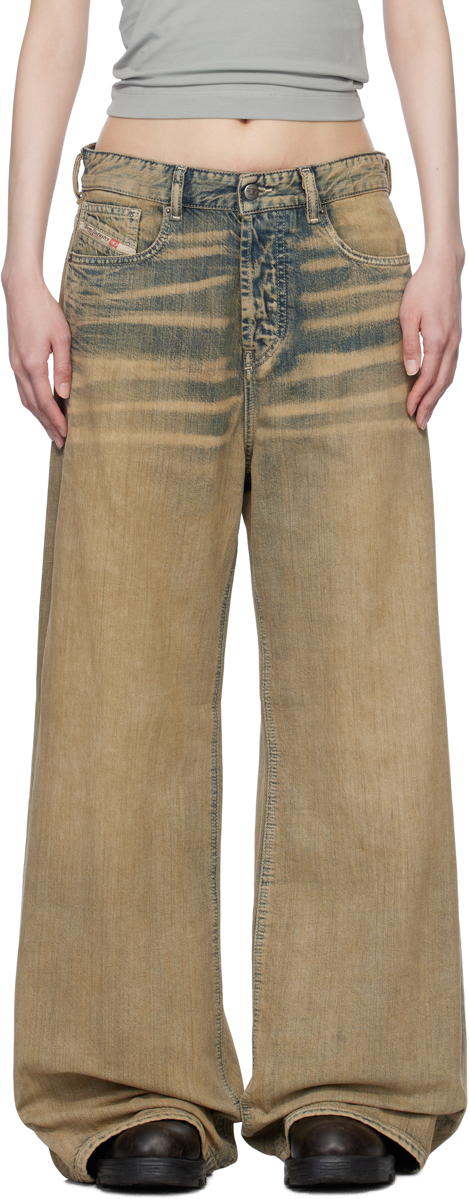ヴィンテージ好きに！DIESEL＊relaxed jeans 1996 d-sire 09l49 Tan Relaxed 1996 D-Sire 09l49 Jeans by Diesel on Sale