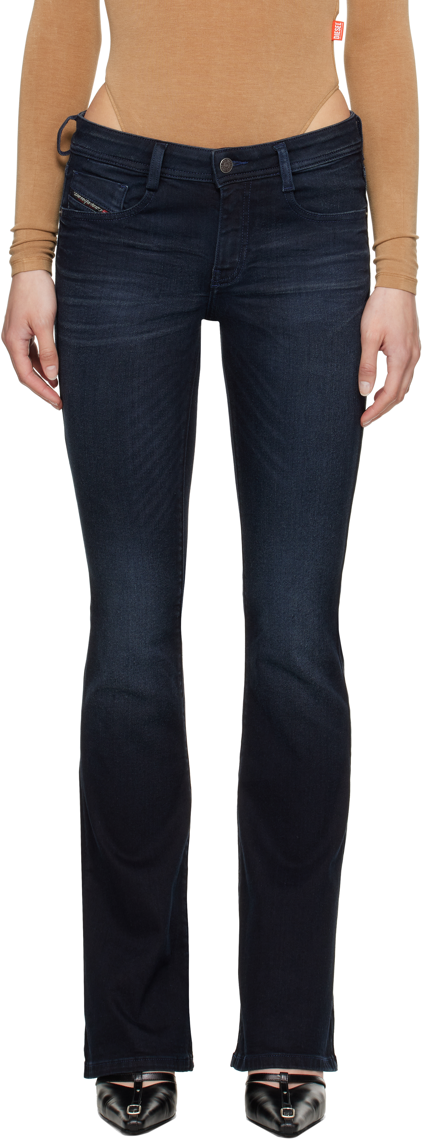 DIESEL ネイビー 1969 D-Ebbey 09j18 ブーツカットジーンズ DIESEL ネイビー 1969 D-Ebbey 09j18 ブーツカットジーンズ