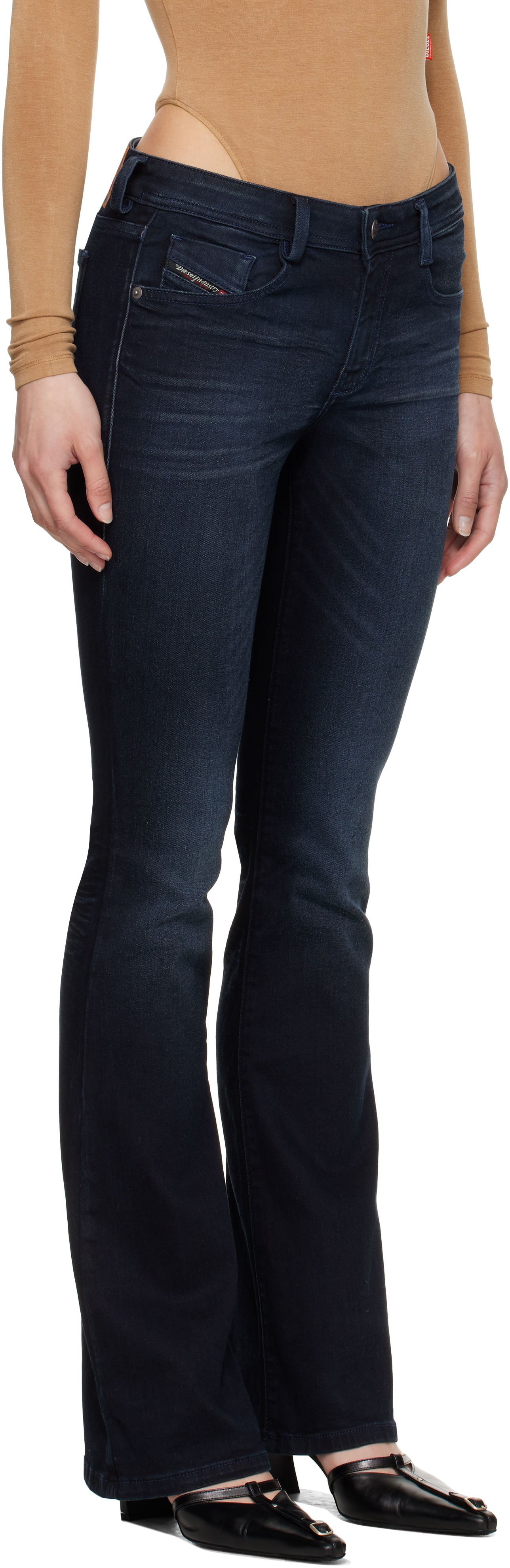 Diesel Navy Bootcut 1969 D-ebbey 09j18 Jeans In 01