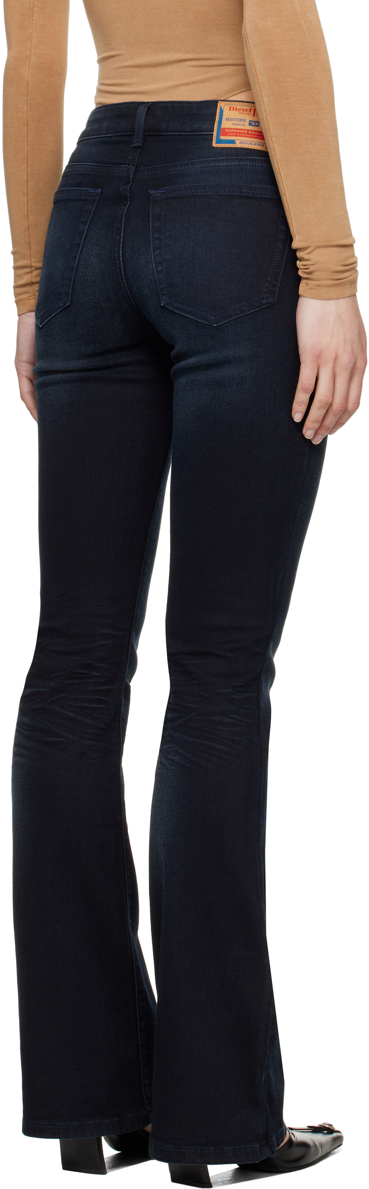 Diesel Navy Bootcut 1969 D-ebbey 09j18 Jeans In 01