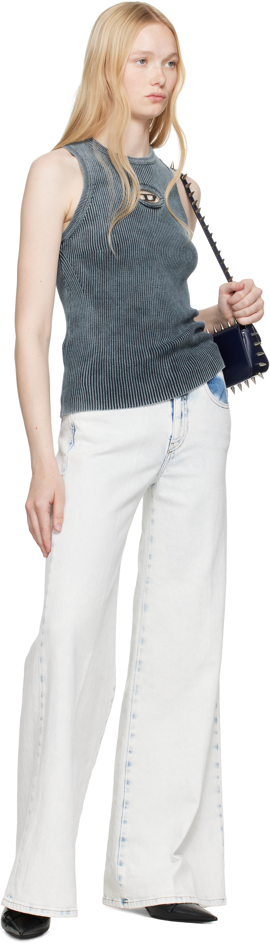 Diesel Blue Flare Jeans 1978 D-akemi 09l33 In 01